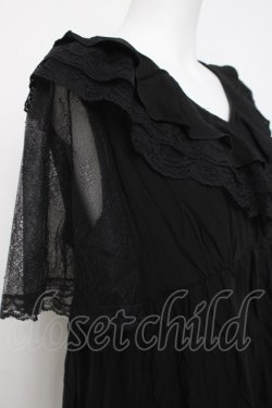 画像3: axes femme / ボリュームフリルチュニック  黒 Y-26-04-05-080-AX-TO-SZ-ZY