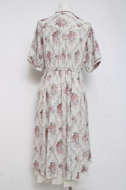 画像2: axes femme / アイビーローズ柄ワンピース  アイボリー Y-26-04-05-083-AX-OP-SZ-ZY