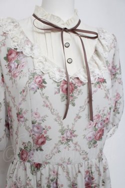 画像3: axes femme / アイビーローズ柄ワンピース  アイボリー Y-26-04-05-083-AX-OP-SZ-ZY