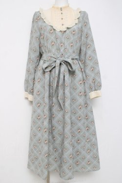 画像1: axes femme / ブロッキングワンピース  ミント Y-26-04-05-085-AX-OP-SZ-ZY