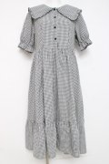 m petit by misako / ギンガムチェックワンピース LL 中灰 Y-26-04-05-086-LO-OP-SZ-ZY