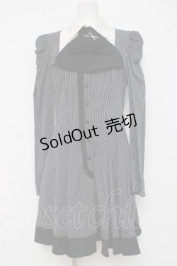 画像1: DARK IN LOVE / ヨークデザインワンピース L 黒ｘシロ Y-26-04-05-089-PU-OP-AS-ZY