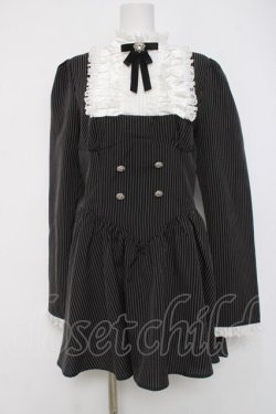 画像1: DARK IN LOVE / ヨークデザインワンピース L 黒ｘシロ Y-26-04-05-093-PU-OP-AS-ZY