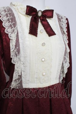 画像5: Pina sweetcollection / ローズジャガードワンピース  ワイン Y-26-04-05-096-LO-OP-AS-ZY