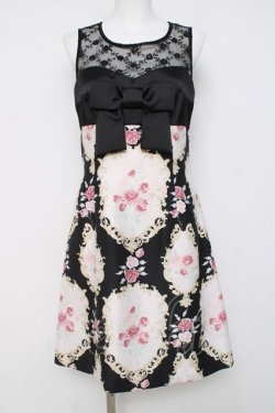 画像1: JESUS DIAMANTE / クラウディアワンピース 42 黒 Y-26-04-05-099-JE-OP-AS-ZY