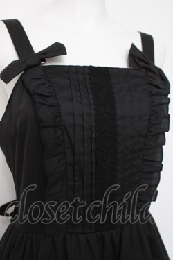 画像4: heavenlygarden / ティアードロングジャンパースカート  黒 Y-26-04-05-100-LO-OP-AS-ZY