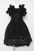 ATELIER PIERROT / -Blooming Rose- フィッシュテールジャンパースカート  黒 Y-26-04-05-102-EL-OP-AS-ZY