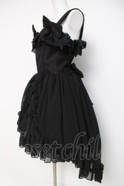 画像2: ATELIER PIERROT / -Blooming Rose- フィッシュテールジャンパースカート  黒 Y-26-04-05-102-EL-OP-AS-ZY