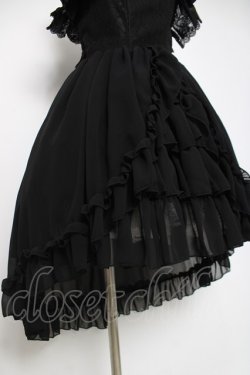 画像6: ATELIER PIERROT / -Blooming Rose- フィッシュテールジャンパースカート  黒 Y-26-04-05-102-EL-OP-AS-ZY