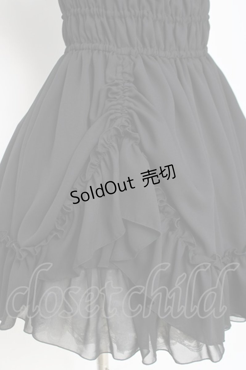 画像4: ATELIER PIERROT / シフォンシャーリングワンピース  黒 Y-26-04-05-103-EL-OP-AS-ZY (4)