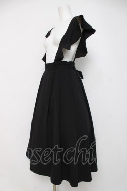 画像2: Ank Rouge / サス付きミドル丈スカート  黒 Y-26-04-05-105-CA-SK-SZ-ZY