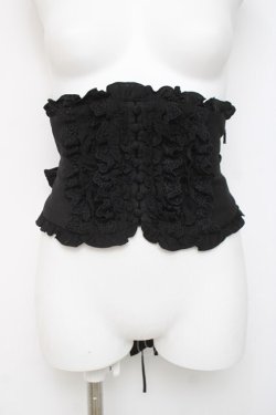 画像1: Sheglit / レースフリルコルセット  黒 Y-26-04-05-106-EL-ZA-AS-ZY