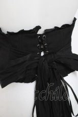 画像4: Sheglit / レースフリルコルセット  黒 Y-26-04-05-106-EL-ZA-AS-ZY (4)