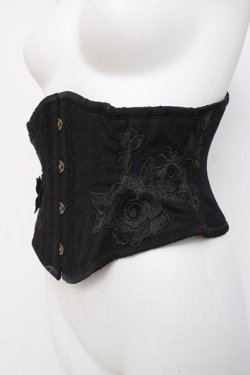 画像2: abilletage / ローズモチーフミニコルセット 4 黒 Y-26-04-05-108-GO-TO-AS-ZY