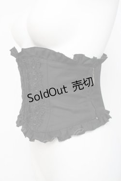 画像2: Sheglit / フロッキークラシカルコルセット M 黒 Y-26-04-05-109-EL-ZA-SZ-ZY