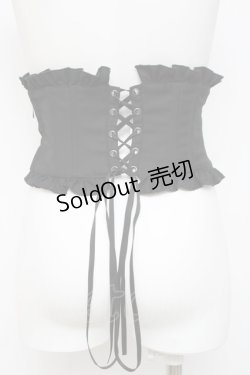 画像3: Sheglit / フロッキークラシカルコルセット M 黒 Y-26-04-05-109-EL-ZA-SZ-ZY