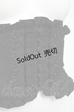 画像5: Sheglit / フロッキークラシカルコルセット M 黒 Y-26-04-05-109-EL-ZA-SZ-ZY