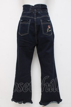 画像2: axes femme / フリルデニムパンツ  黒 Y-26-04-05-113-AX-PA-SZ-ZY