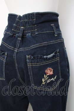 画像3: axes femme / フリルデニムパンツ  黒 Y-26-04-05-113-AX-PA-SZ-ZY