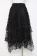 画像2: axes femme / ペチ付イレヘムレーススカート  黒 Y-26-04-05-115-AX-SK-SZ-ZY (2)