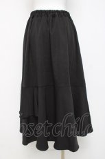 画像2: axes femme POETIQUE / バックラッフルフリルスカート  黒 Y-26-04-05-117-AX-SK-SZ-ZS (2)
