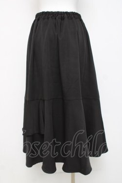 画像2: axes femme POETIQUE / バックラッフルフリルスカート  黒 Y-26-04-05-117-AX-SK-SZ-ZY