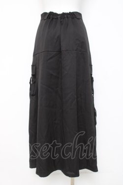 画像3: axes femme POETIQUE / ベルトデザインアーミースカート  黒 Y-26-04-05-120-AX-SK-SZ-ZY