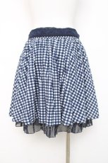 画像2: axes femme / ギンガムチェック柄スカート  紺 Y-26-04-05-121-AX-SK-SZ-ZY (2)