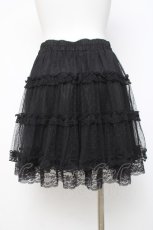 画像2: axes femme POETIQUE / チュールティアードミニスカート  黒 Y-26-04-05-124-AX-SK-AS-ZY (2)