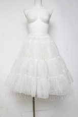 画像1: Hoshibako Works / 60cm ボリュームチュールパニエスカート  ホワイト Y-26-04-05-128-LO-SK-SZ-ZY (1)