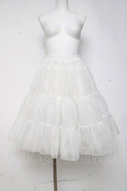 画像1: Hoshibako Works / 60cm ボリュームチュールパニエスカート  ホワイト Y-26-04-05-128-LO-SK-SZ-ZY