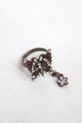 axes femme / 蝶×花リング  アンティークゴールド Y-26-04-05-002-AX-AC-SZ-ZY