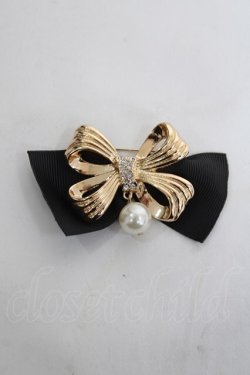 画像1: m petit by misako / AMPLリボンブローチ  中金 Y-26-04-05-020-LO-AC-SZ-ZY