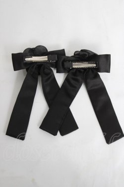 画像2: m petit by misako / AM*NIPL2Pクリップ  黒 Y-26-04-05-028-LO-AC-SZ-ZY