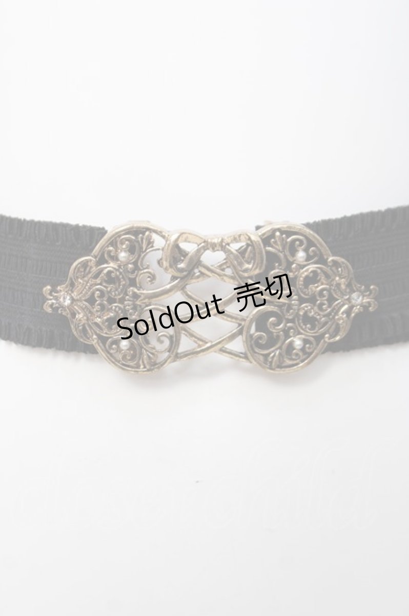 画像1: axes femme POETIQUE / レースアップリボンゴムベルト  ゴールド Y-26-04-05-029-AX-ZA-SZ-ZY (1)