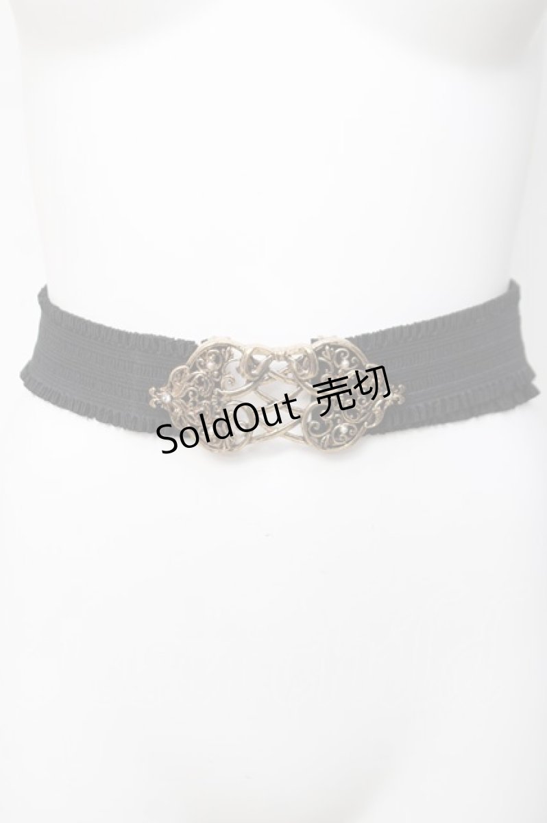 画像2: axes femme POETIQUE / レースアップリボンゴムベルト  ゴールド Y-26-04-05-029-AX-ZA-SZ-ZY (2)
