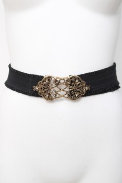 画像2: axes femme POETIQUE / レースアップリボンゴムベルト  ゴールド Y-26-04-05-029-AX-ZA-SZ-ZY