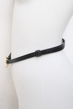 画像3: ｍ petit by misako / TT*AMリボンバックルベルト  黒 Y-26-04-05-030-LO-ZA-SZ-ZY