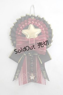 画像1: ATELIER　Ruby / ロゼットチャームブローチ  ワイン Y-26-04-05-032-EL-ZA-AS-ZY