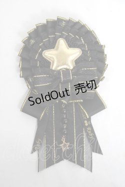 画像1: ATELIER　Ruby / ロゼットチャームブローチ  黒 Y-26-04-05-033-EL-ZA-AS-ZY