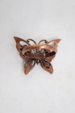 画像3: axes femme / 蝶×ビジューリング  アンティークゴールド Y-26-04-05-003-AX-AC-SZ-ZY