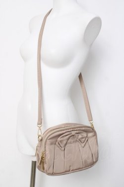 画像2: m petit by misako / AMリボンショルダーウォレットSLD  ベージュ Y-26-04-05-037-LO-BG-SZ-ZY