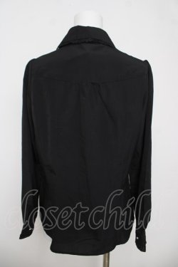 画像2: axes femme / ローズトランプ刺繍ブラウス L 黒 Y-26-04-07-040-AX-BL-SZ-ZY