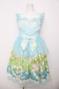 画像1: BABY, THE STARS SHINE BRIGHT / Thumbelina Fairy Tale〜未来への旅立ち〜柄ペタルエプロンジャンパースカート  サックス Y-26-04-07-047-BA-OP-SZ-ZY