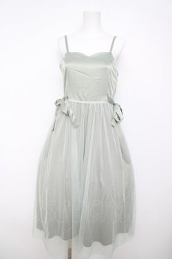 画像1: F i.n.t / サテンチュールキャミワンピース F ミント Y-26-04-07-057-CA-OP-SZ-ZY