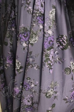 画像3: axes femme kawaii / クラシックブーケ柄ジャンスカ M パープル Y-26-04-07-059-AX-OP-SZ-ZY