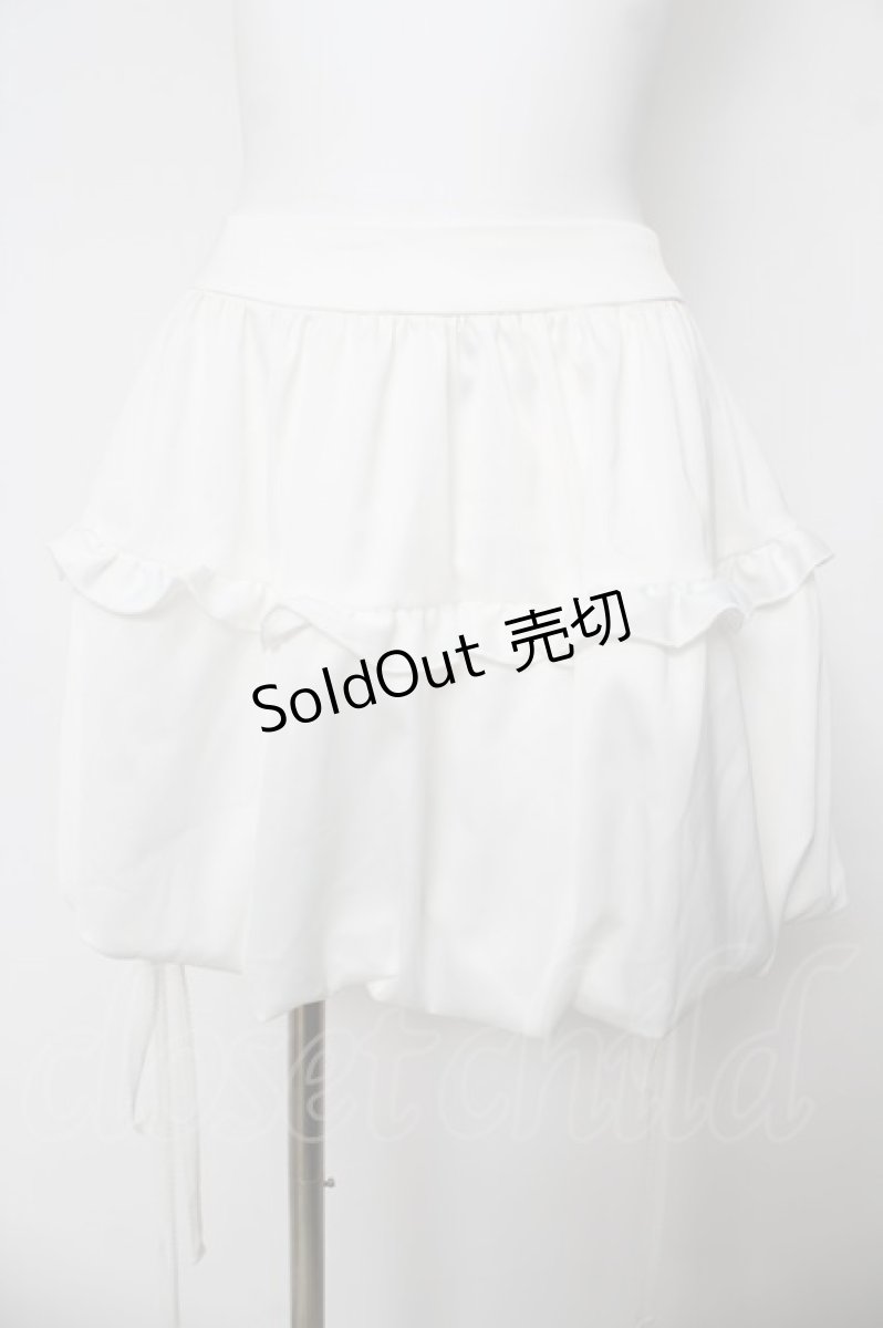 画像1: axes femme POETIQUE / クラゲバルーンミニスカート M 白 Y-26-04-07-067-AX-SK-SZ-ZY (1)