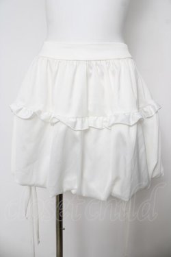 画像1: axes femme POETIQUE / クラゲバルーンミニスカート M 白 Y-26-04-07-067-AX-SK-SZ-ZY