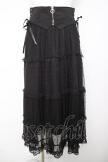 画像1: axes femme / ベルト付チュールスカート F 黒 Y-26-04-07-068-AX-SK-SZ-ZY (1)