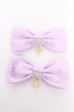 画像2: Angelic Pretty / オーガンジークロスコーム  ラベンダー Y-26-04-07-012-AP-AC-SZ-ZY